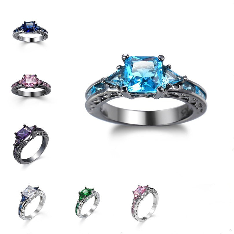 Ladies Zircon Jewelry Rings From Europe And America