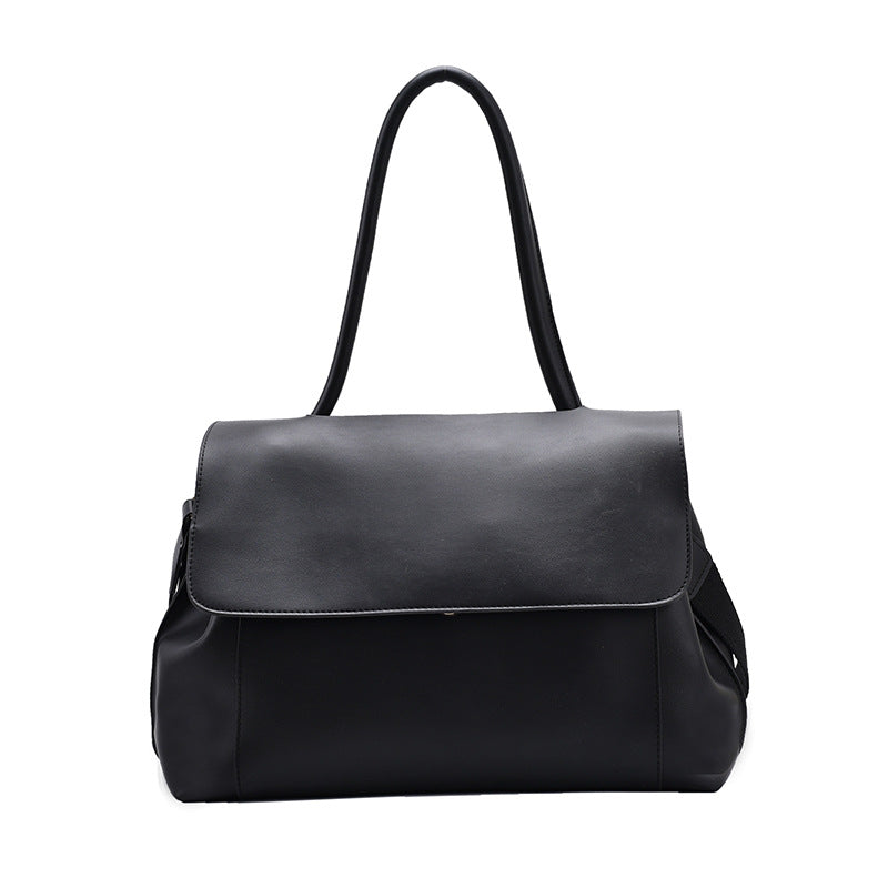 Imitation Leather Large Capacity Bucket Portable Shoulder Bag