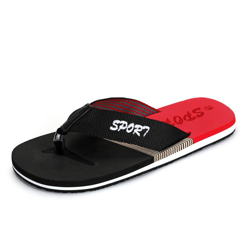Summer Beach Slippers Outer Wear Thick-soled Flip-flops