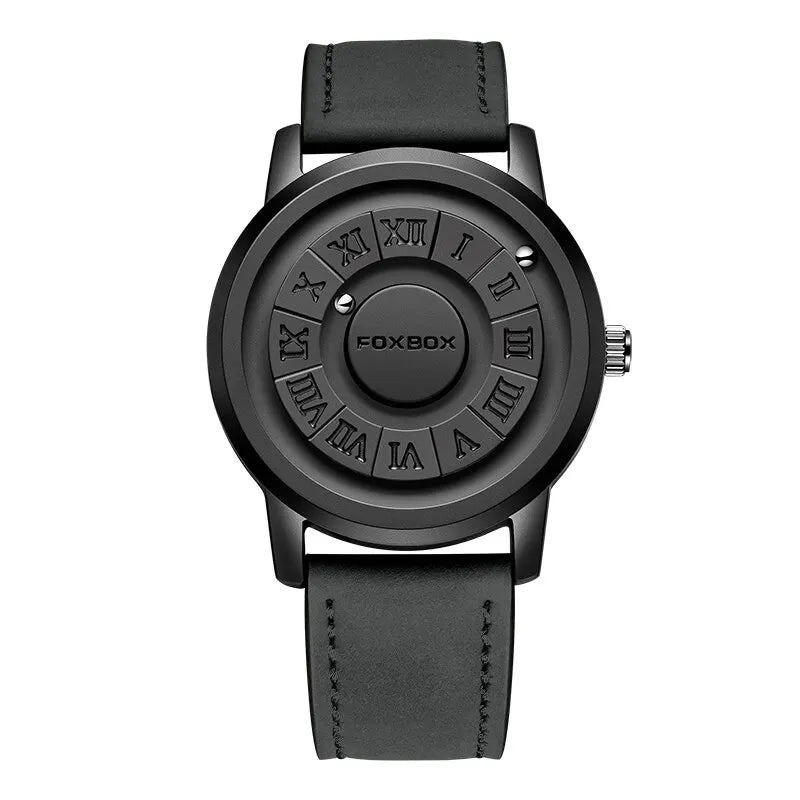 LIGE Luxury Watch Men Creative Scrolling Pointer Magnetic Force Sport Watches Men Quartz Chronograph Man Clock Relogio Masculino