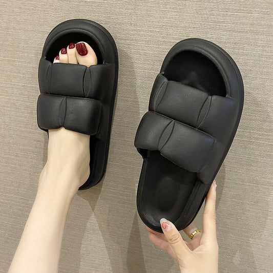 Anti Slip Couple Indoor Cloud Thick Sole Slippers
