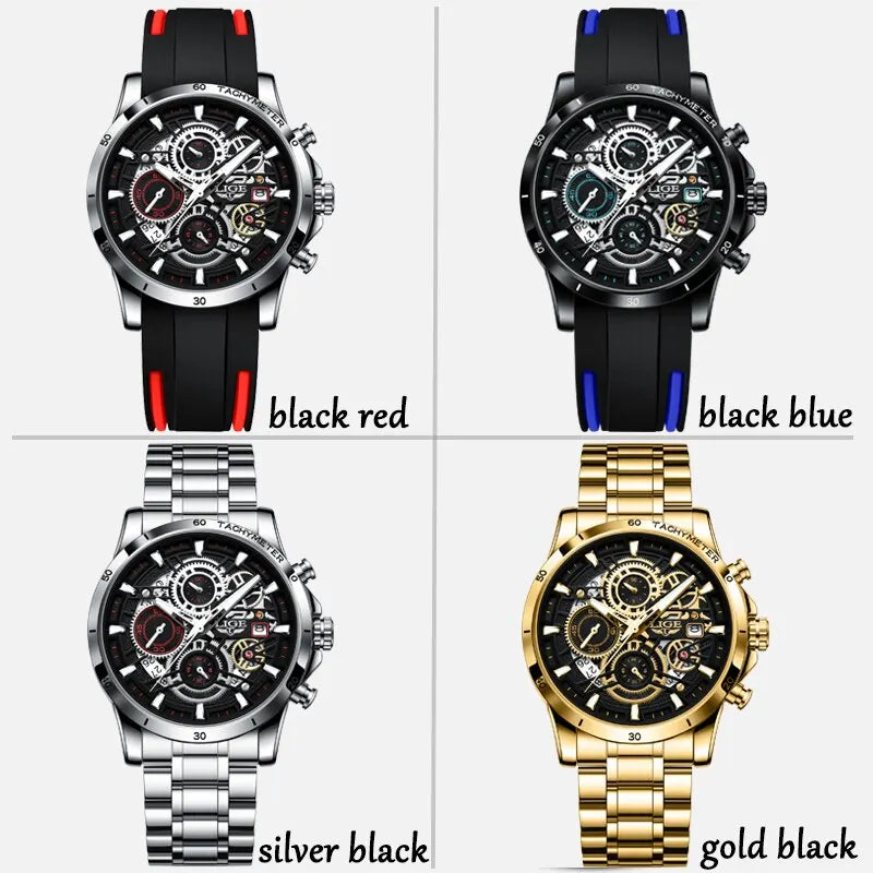 2023 Men Watches Casual Luxury Sport Waterproof Quartz Watch Chronograph Military Watch Men Clock Man Relogio Masculino